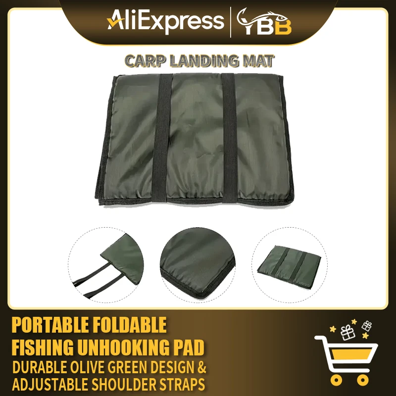Alfombrilla plegable para desenganchar carpas, vista general