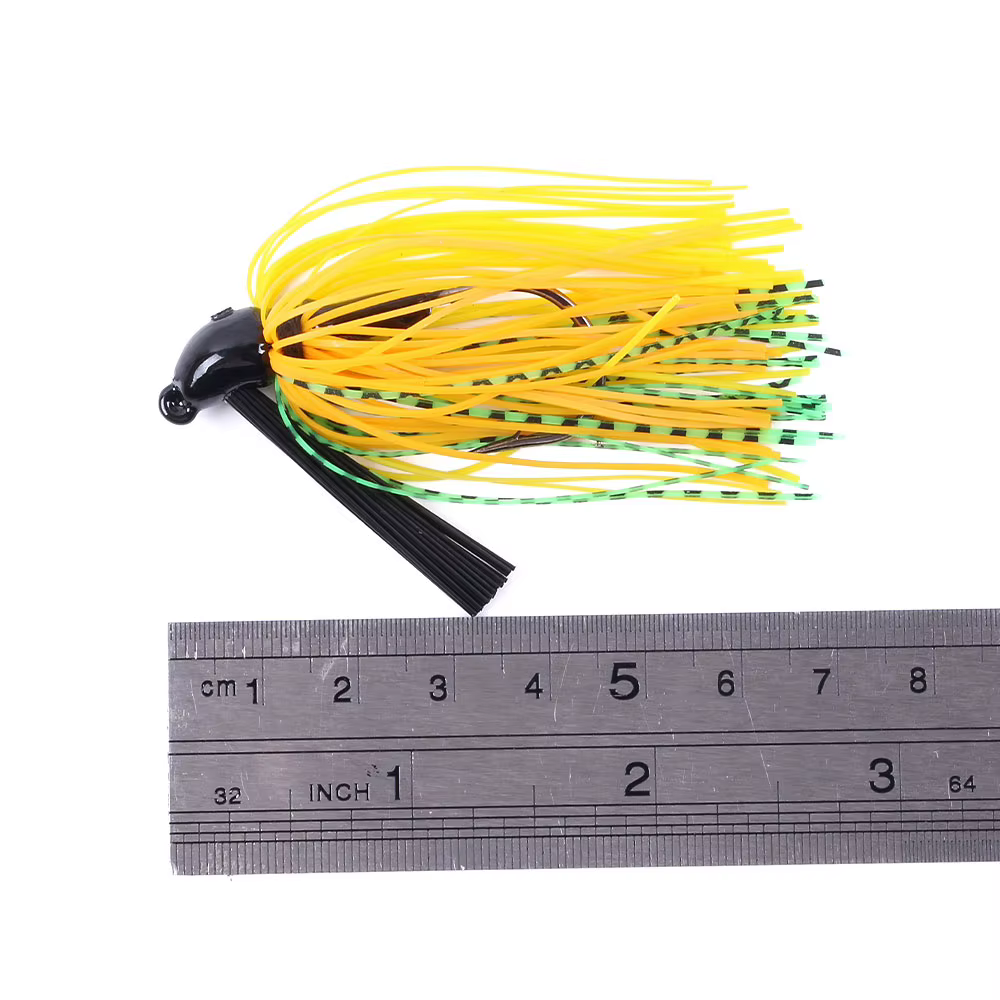 HENJIA Spinnerbait Buzzbait Negro – Señuelo para lubina y lucio - imagen 2