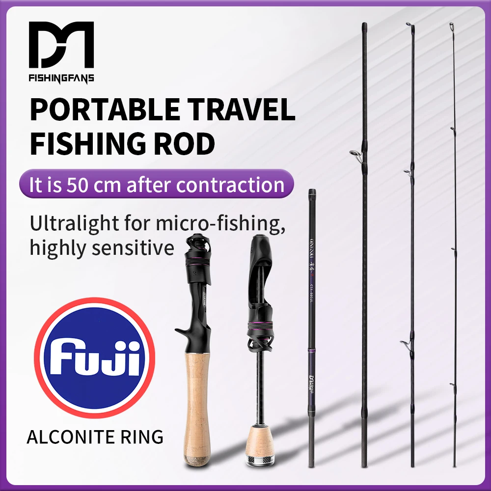 Caña ultraligera de viaje con guía Alconite Fuji – mango corcho