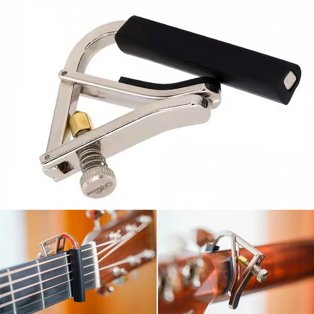 Capos de guitarra metal afinación para clásica, acústica y eléctrica - imagen 4