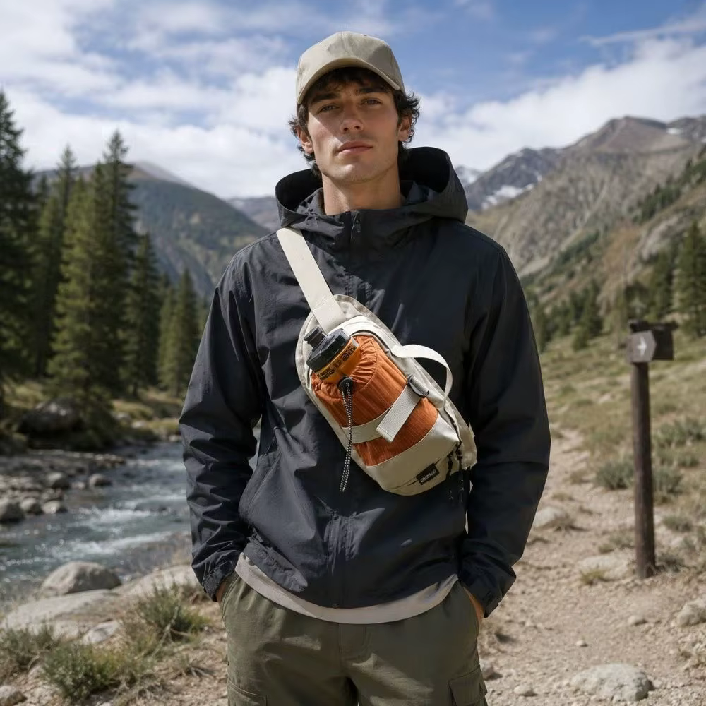 Bolso impermeable con compartimento para botella