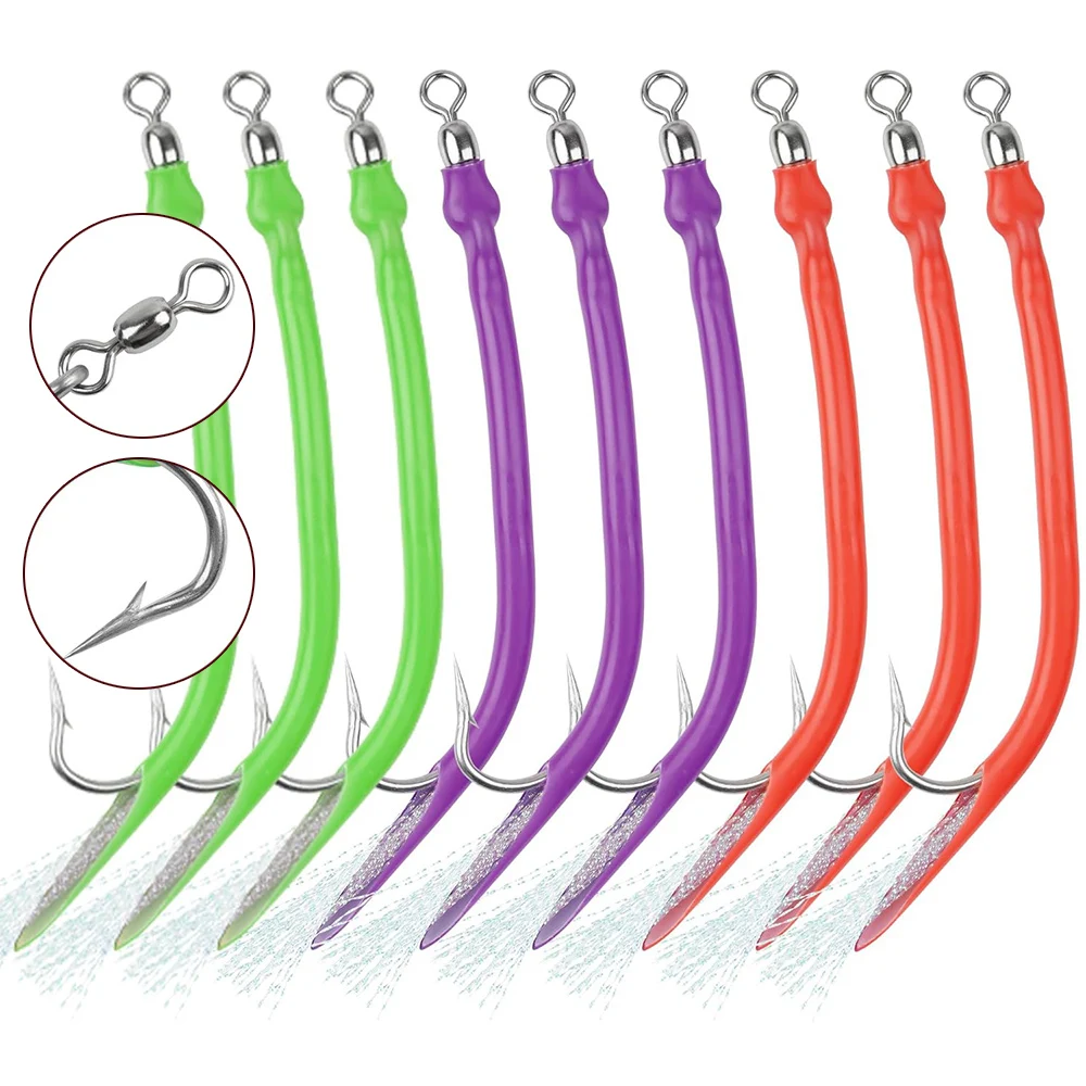 Señuelos de tubo para lubina rayada arrastre inoxidable esmerillón - imagen 3