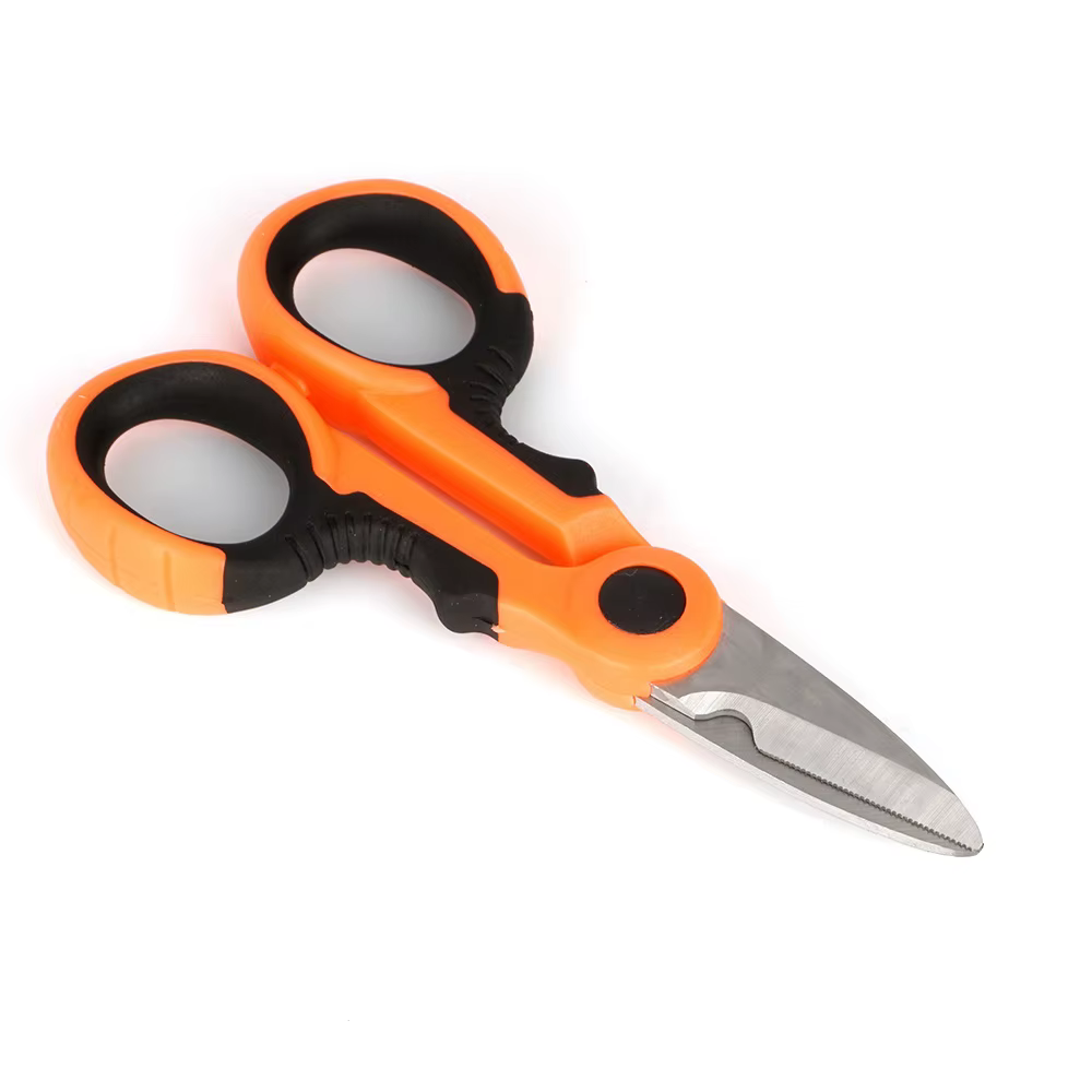 Tijeras de Pesca Hirisi JD02 con funda y hoja dentada inox para PE - imagen 2