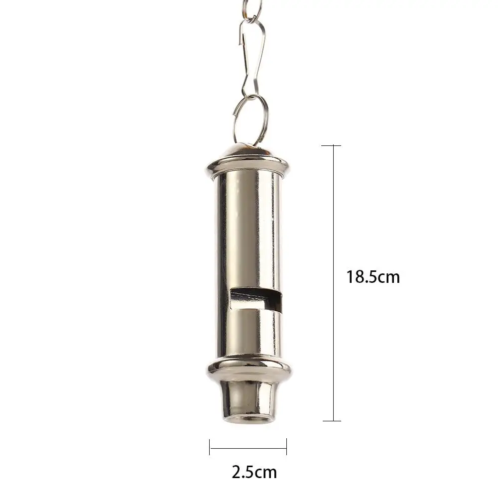 Silbato de supervivencia de metal con cordón portátil - imagen 2