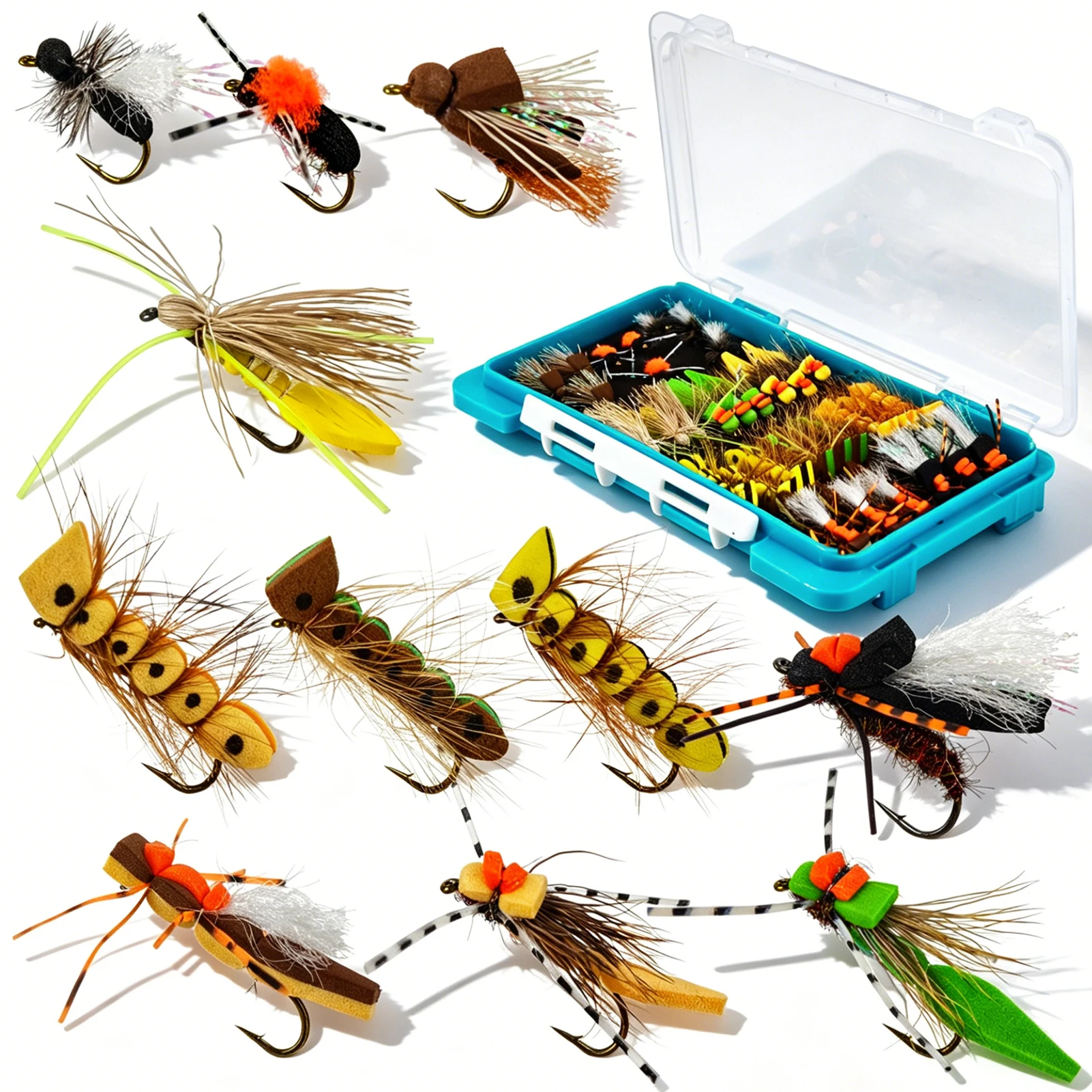 FREE FISHER Moscas de espuma de superficie para trucha, con caja - imagen 5