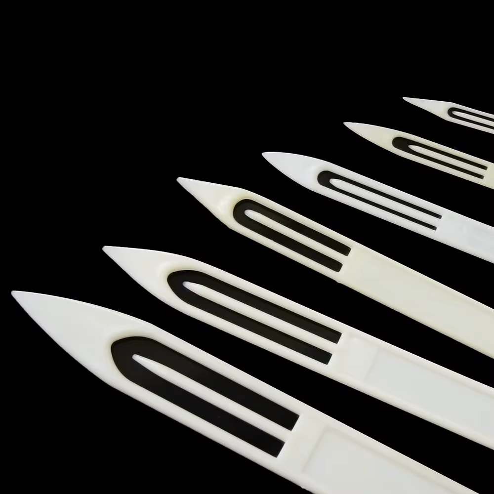 Kit reparación sedal pesca lanzaderas agujas plástico blanco - imagen 4