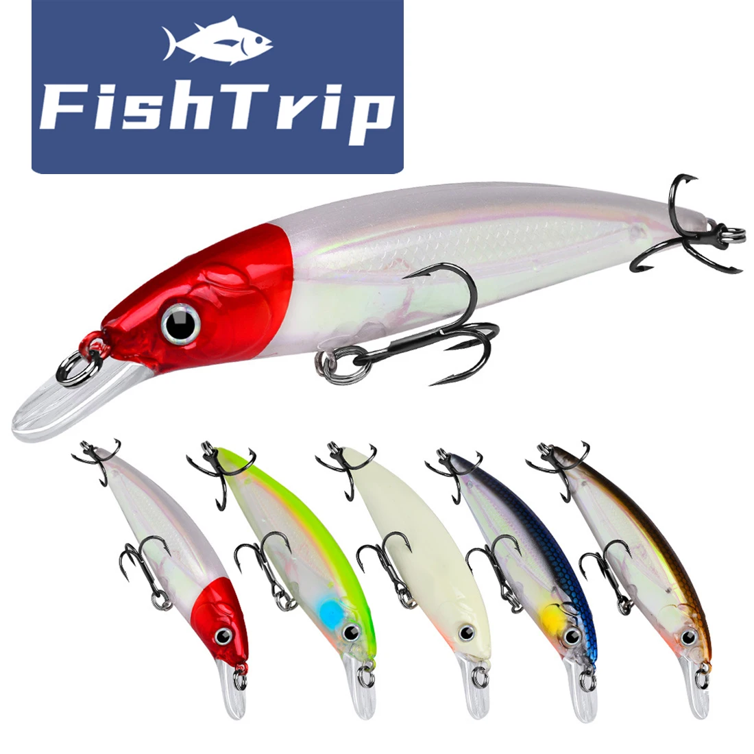 Señuelo FishTrip Minnow luminoso en la oscuridad