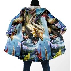 Chaqueta impermeable pesca invierno con capucha – Forro lana dragón 3D