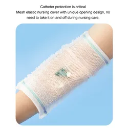 Funda de malla transpirable con protección elástica para línea PICC