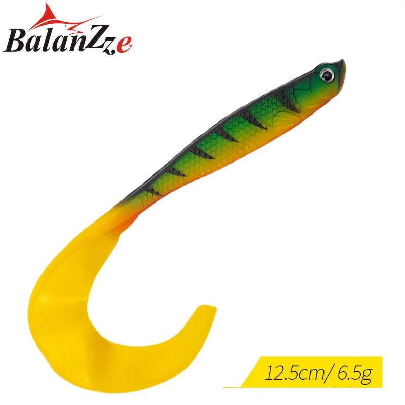 Balanzze Swimbait – Señuelo blando de silicona 3D cola larga - imagen 4