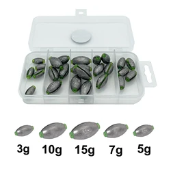 Plomada oliva desmontable Bullet Seed – para lucio