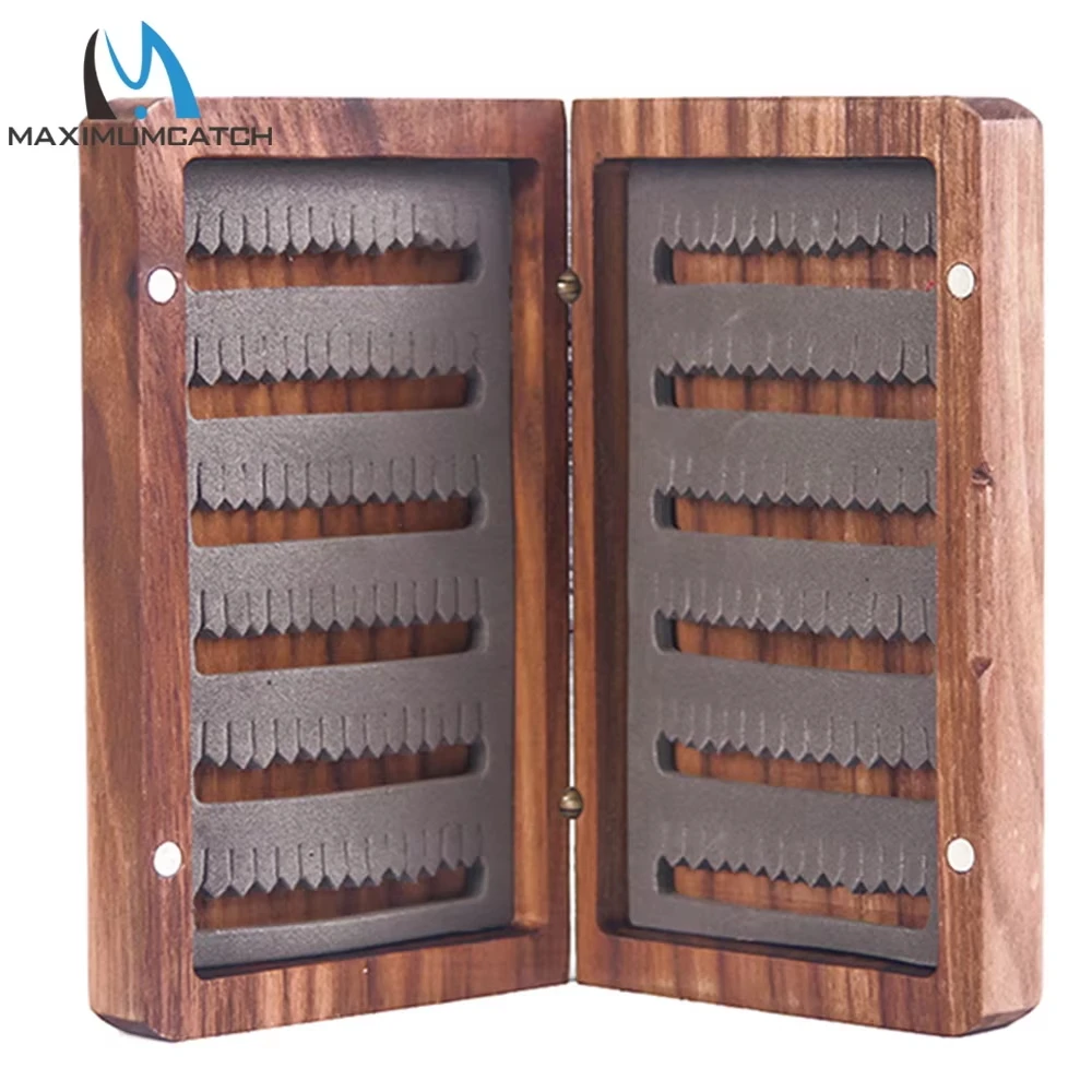 Maxcatch Caja de Moscas de Bambú doble cara magnética para pesca - imagen 2
