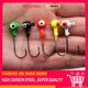 Jig Head con anzuelo para vinilo colorido – Trucha y lubina - imagen 2