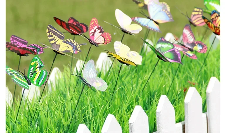 Mariposas decorativas para macetas