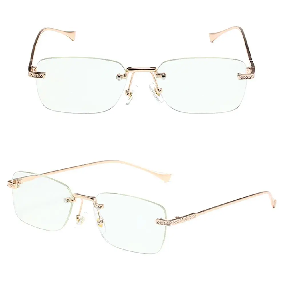 Gafas de sol sin montura estilo punk cuadradas UV400 para mujer - imagen 2