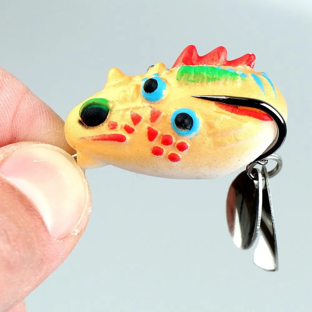 Señuelo de rana con ganchos dobles afilados para saltar - imagen 2