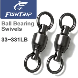 FishTrip Emerillones de pesca con rodamientos y anillo soldado