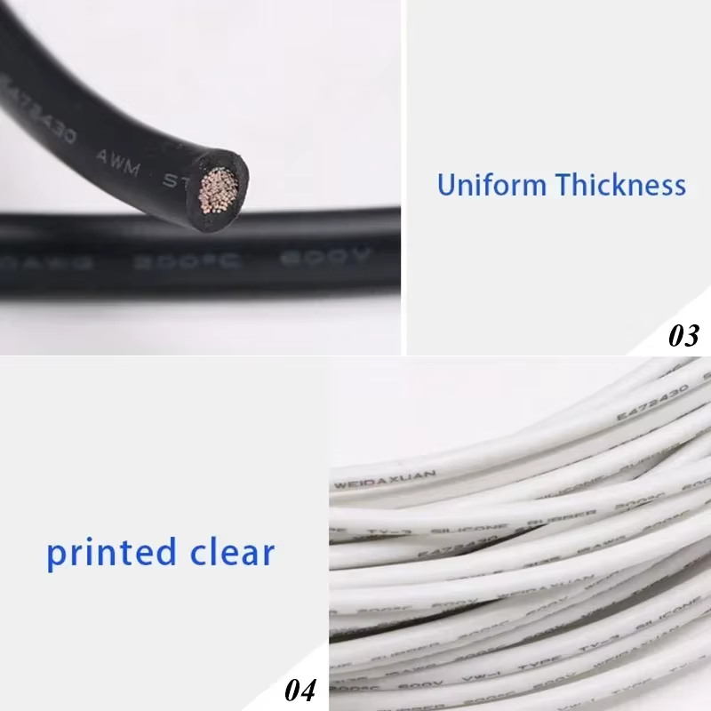 Cable eléctrico UL3135 de silicona, cobre estañado, alta temperatura - imagen 4