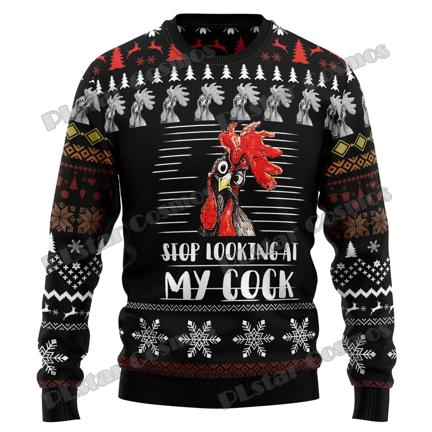 Jersey Navidad 3D Alaskan Malamute – Punto Unisex - imagen 3