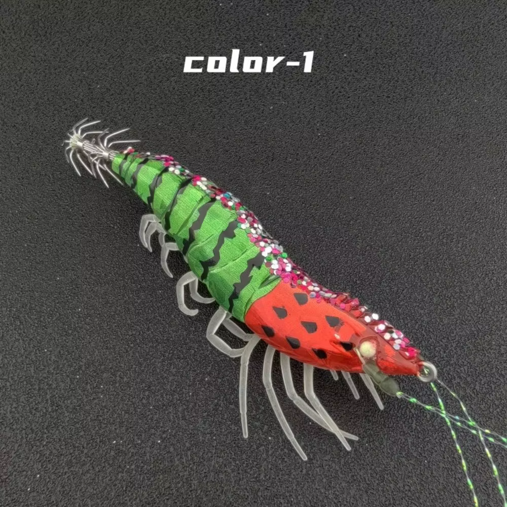 Señuelo Calamar con Sonajero 10 cm 12 g Diseño Sandía Láser - imagen 5