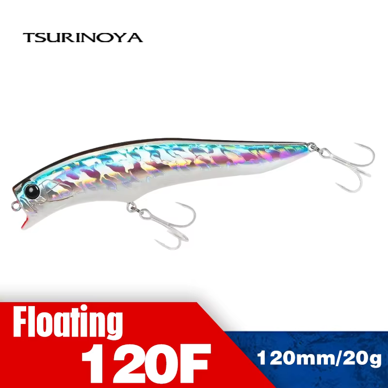 Tsurinoya 120F Minnow flotante UV – Señuelo superficie para lubina - imagen 2