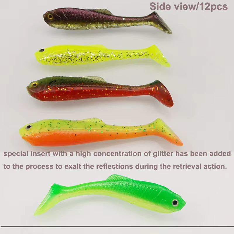 Rocah Shad 57mm señuelo blando nadador para lubina - imagen 3
