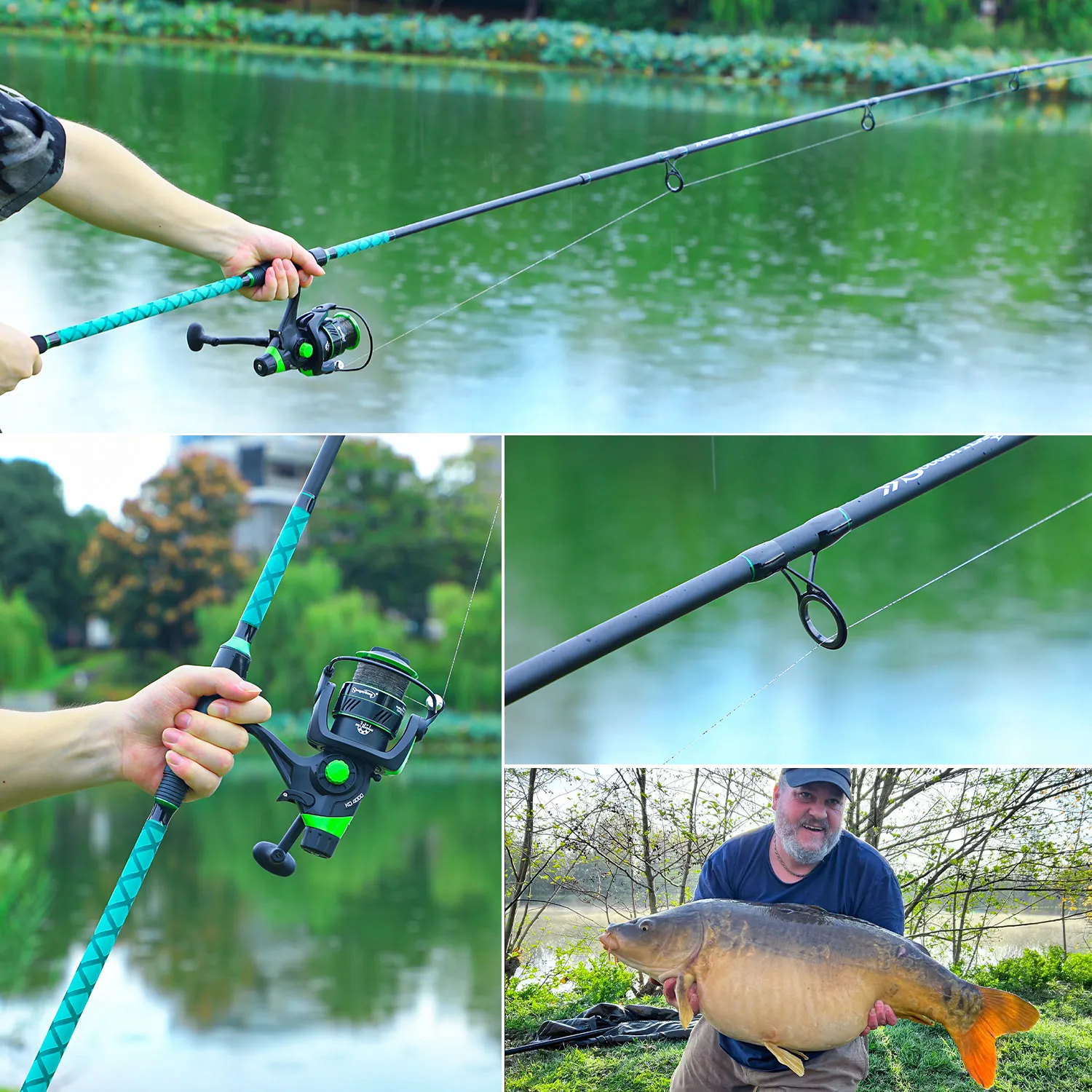 Sougayilang Caña carpa de tramos, alta potencia, surfcasting - imagen 3