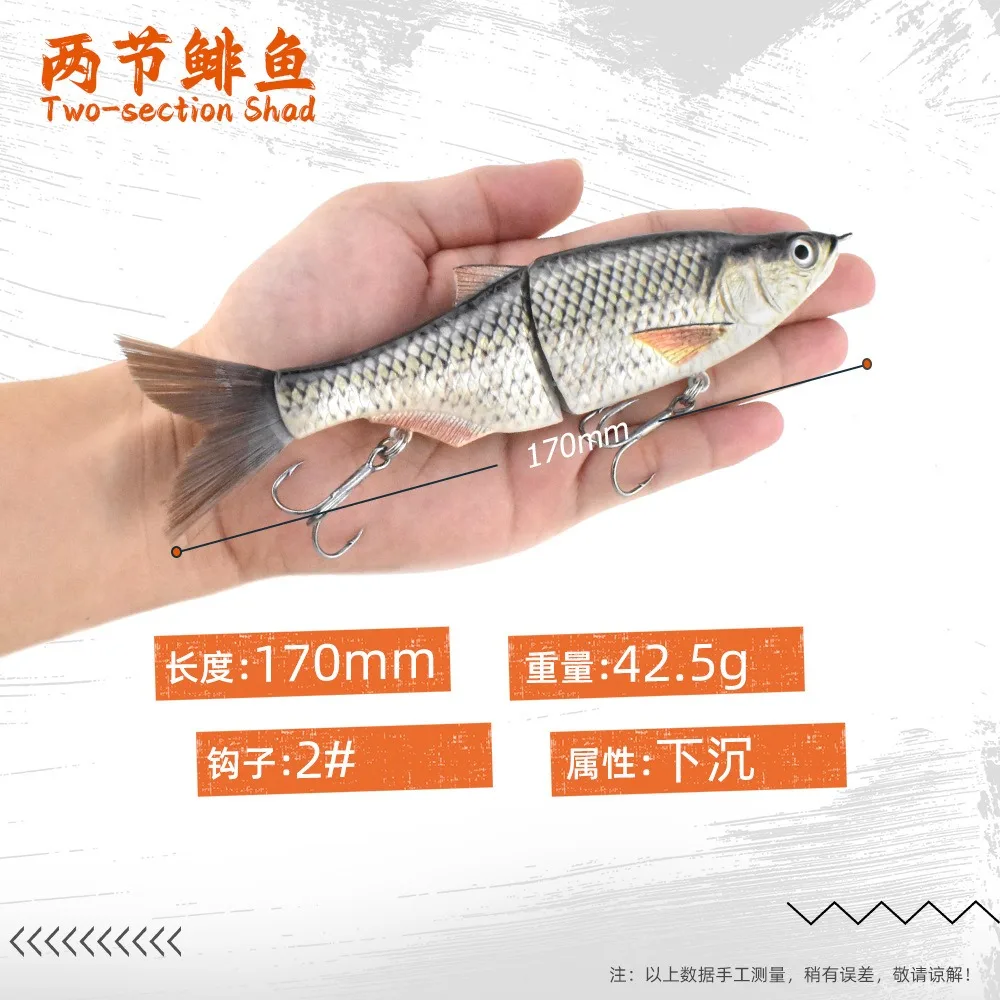 Vista inferior del swimbait que muestra los detalles del estampado 3D