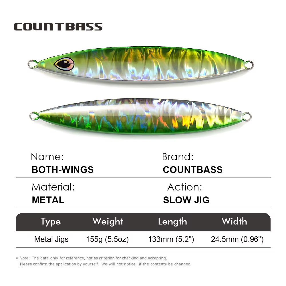 Countbass Jig Lento Metalico para Snapper Agua Salada - imagen 2