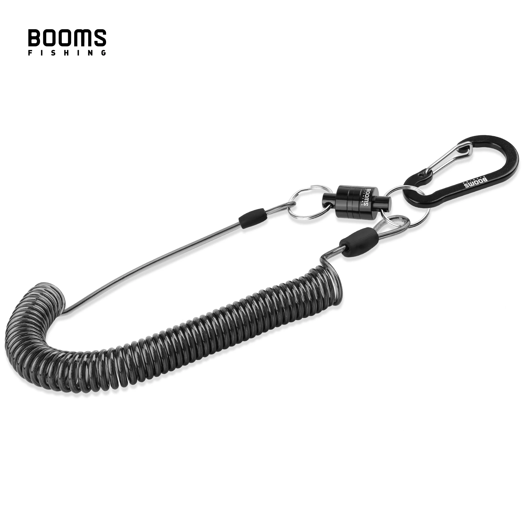 Clip liberación magnética Booms Fishing MN2 – Cordón 1,5 m aluminio