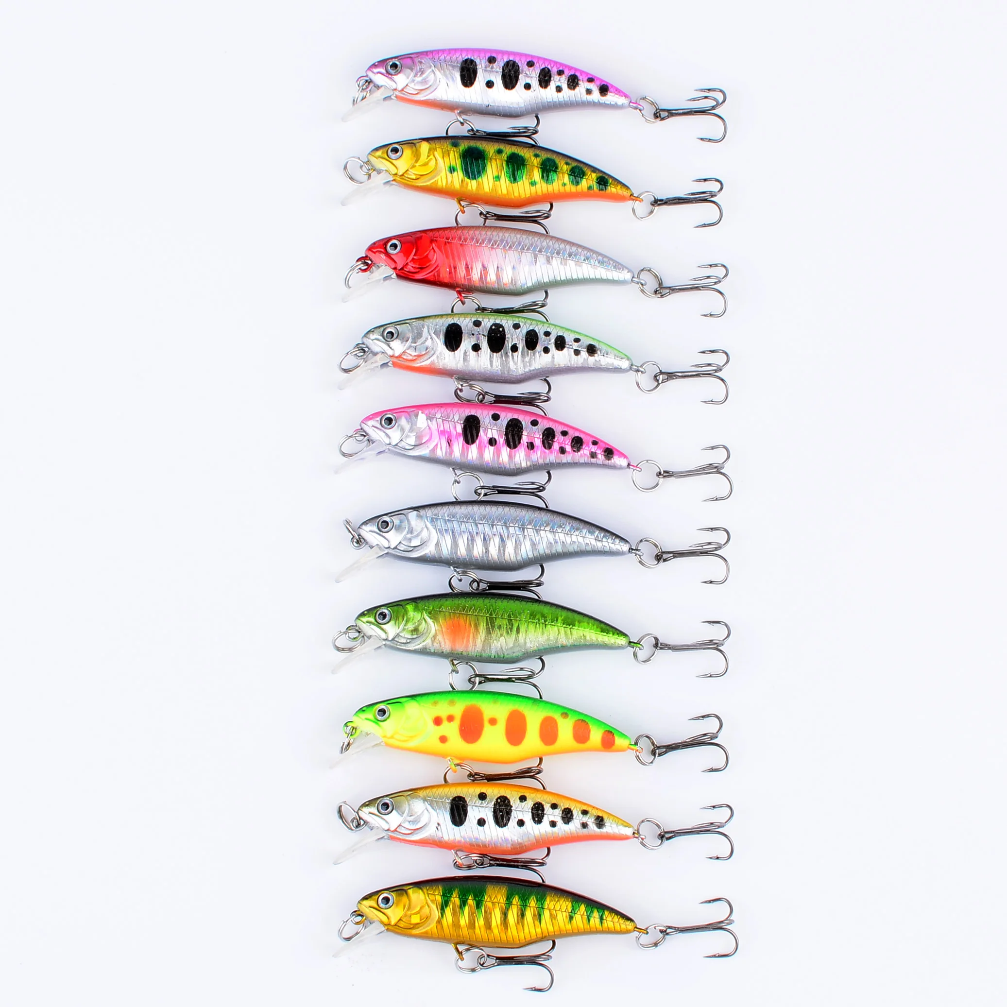 Wobbler Minnow flotante tipo crankbait artificial para lucio - imagen 5