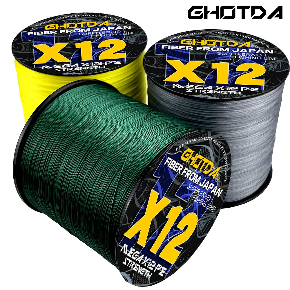 GHOTDA PE X12 – Hilo trenzado mar 12 hebras 25-120LB
