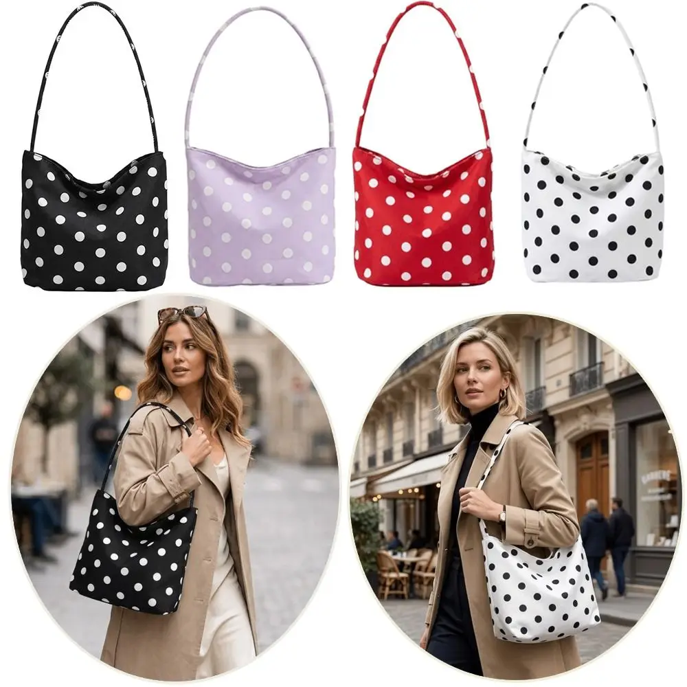 Bolso de hombro impermeable Oxford con diseño de puntos Tote - imagen 3