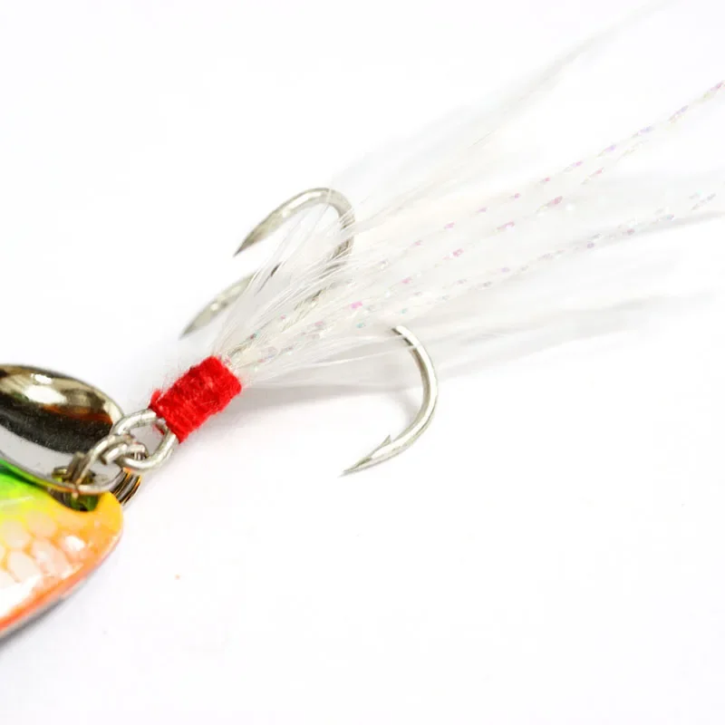 Señuelo cuchara OUTKIT metal plumas efecto láser carpa agua salada - imagen 3