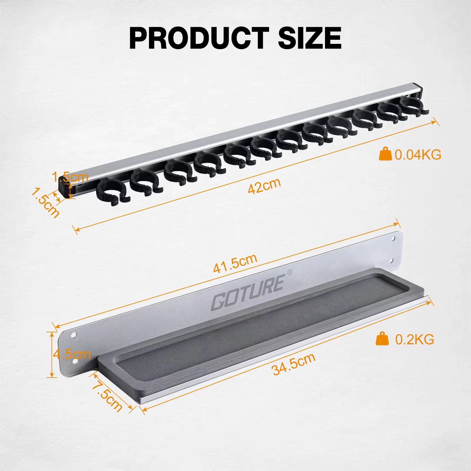 Goture Soporte de Pared Vertical para Cañas de Pesca - imagen 5