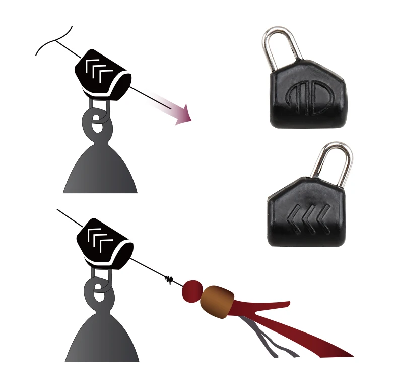 Accesorio ligero para el equipo de pesca