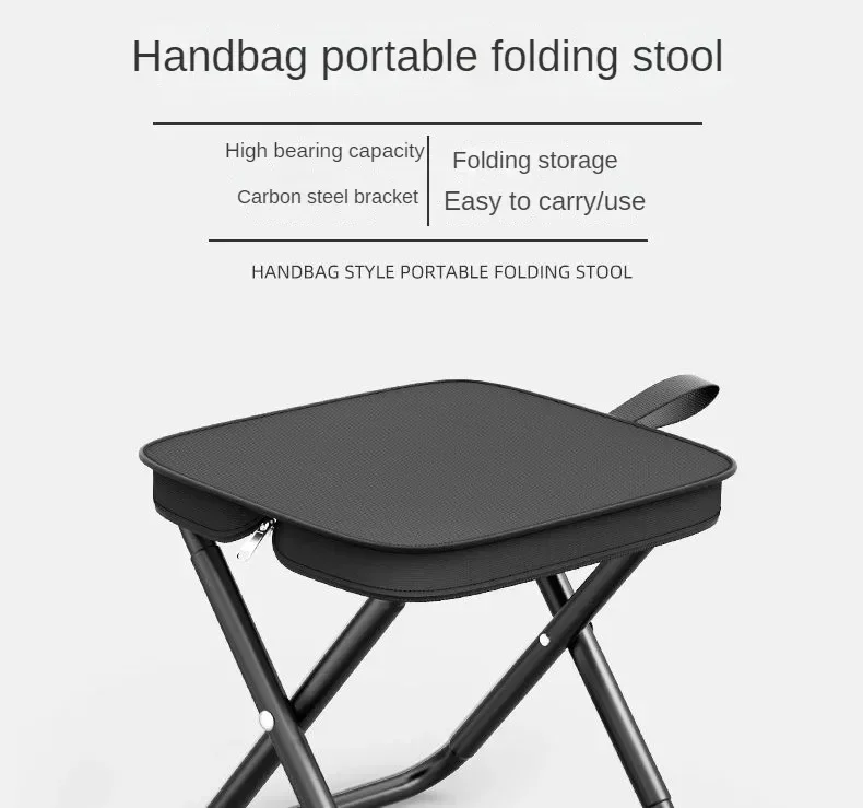 Silla plegable ultraligera vista lateral en posiciónabierta