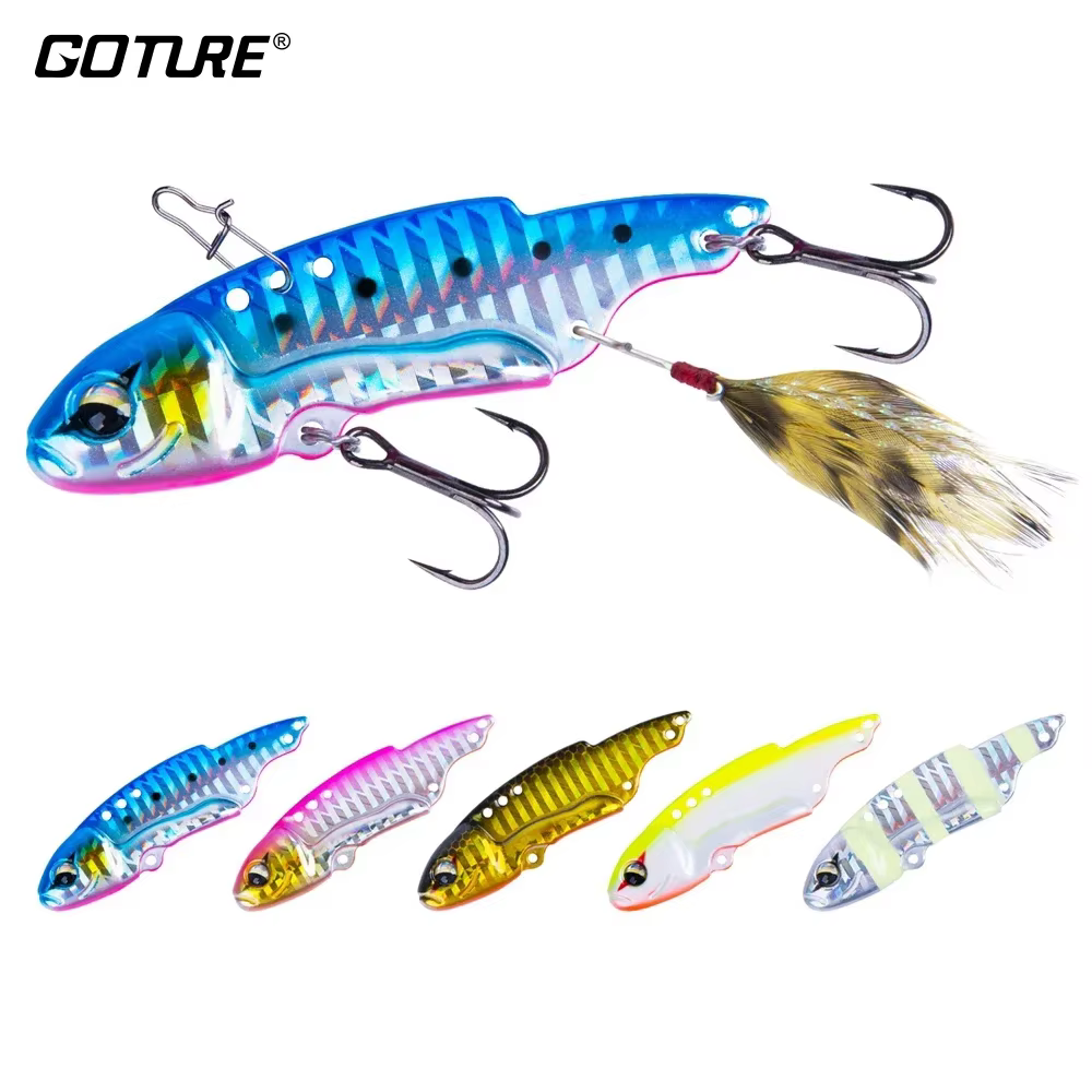 Señuelo Goture VIB metálico para pesca en agua salada y dulce
