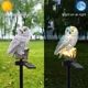 Lámpara LED solar Búho impermeable para jardín y camino - imagen 4