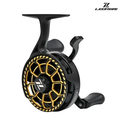 Carrete de pesca con mosca para carpas en hielo