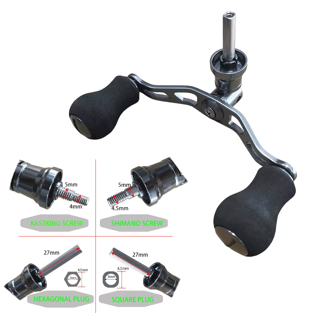 Manivela Atornillable Metaľica Castking – Compatible Shimano Daiwa - imagen 3