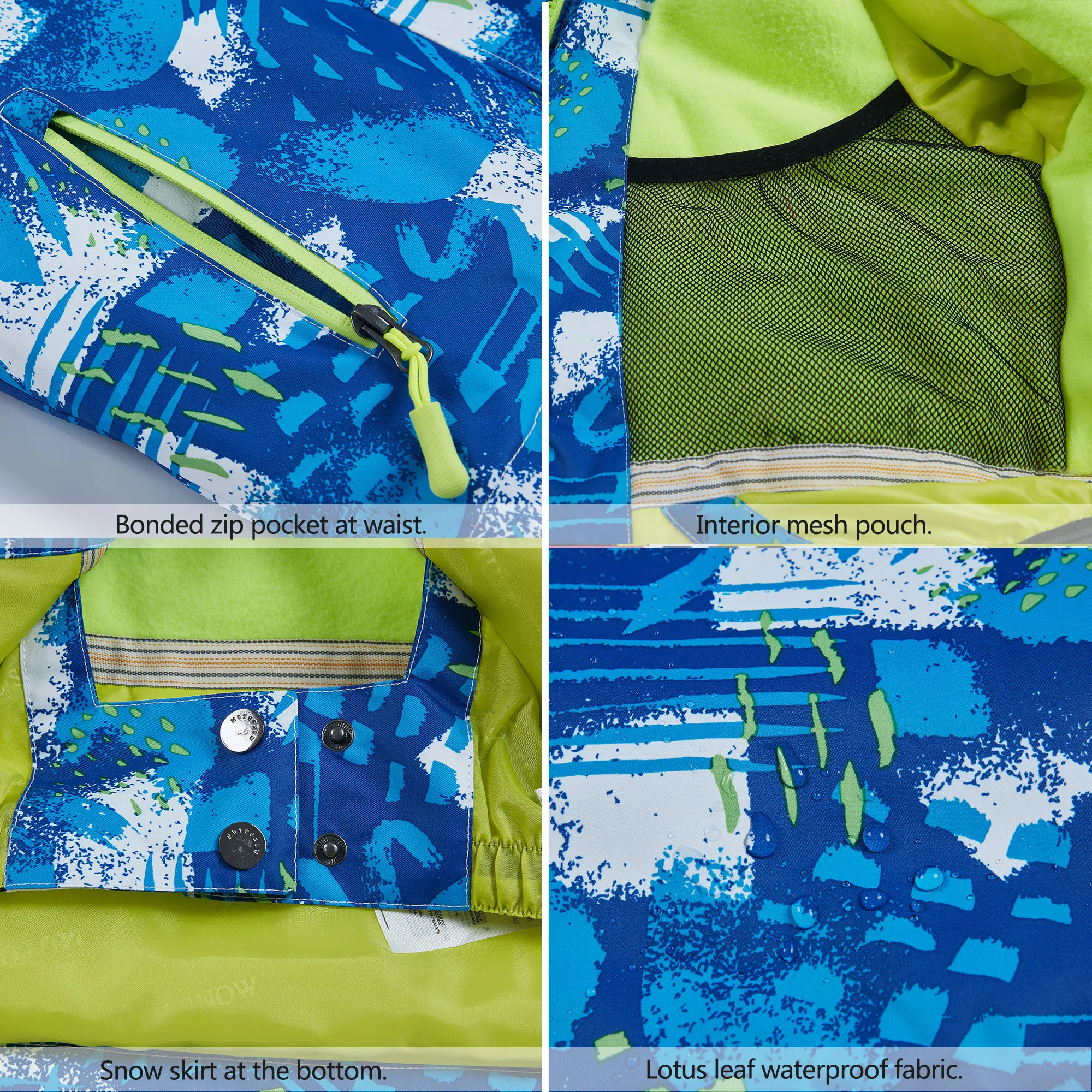 Traje de snowboard infantil cálido impermeable y cortaviento - imagen 5