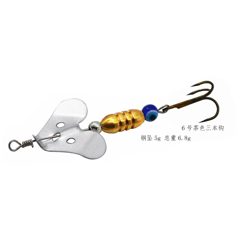 Señuelo giratorio Tractor con lentejuelas – 3,5-6,8g lote 3 - imagen 5