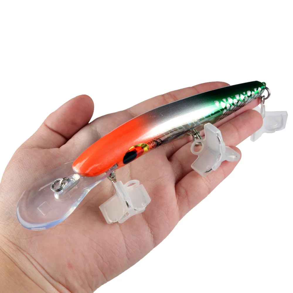 Señuelo Wobbler de cebo duro para buceo profundo, agua dulce