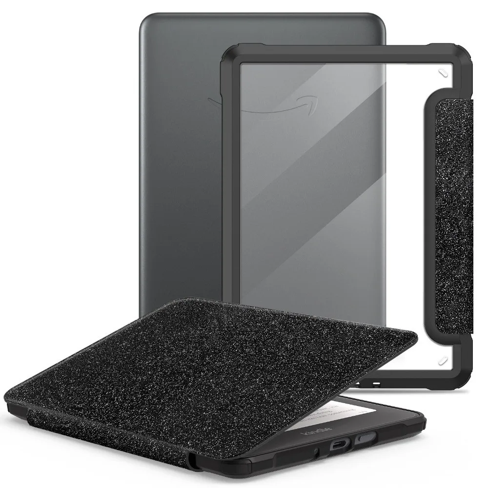 Funda Kindle Paperwhite auto encendido/apagado magnética purpurina - imagen 3