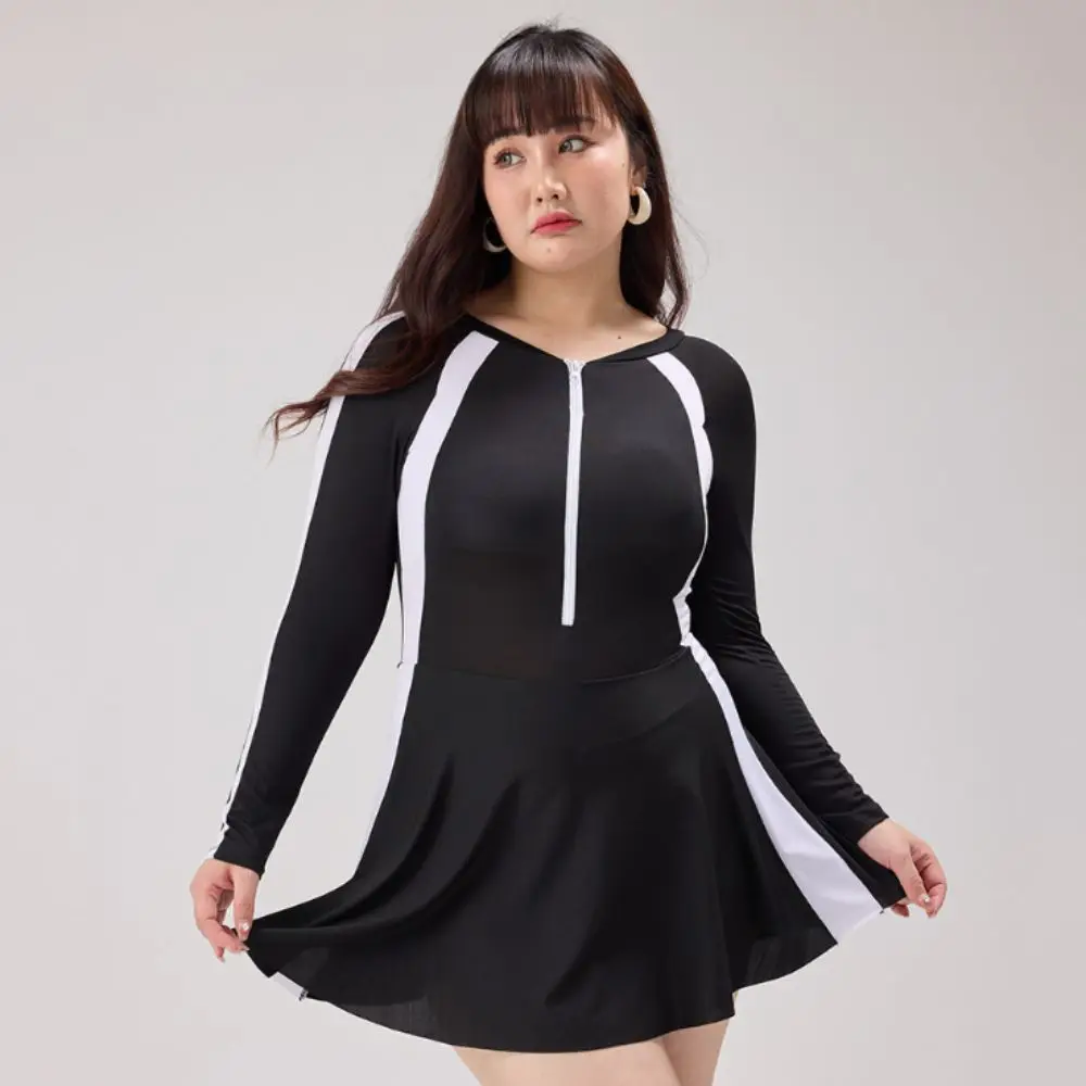 Traje de baño elástico de manga larga con protección solar UV - imagen 5