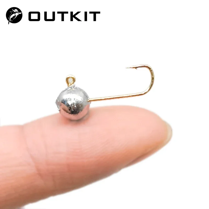 OUTKIT Mini Jig Head con púas para trucha y vinilo
