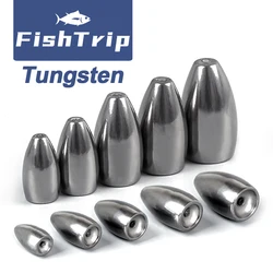 Plomo de tungsteno FishTrip 1,8‑14 g – Pesas de pesca estilo Texas/Carolina