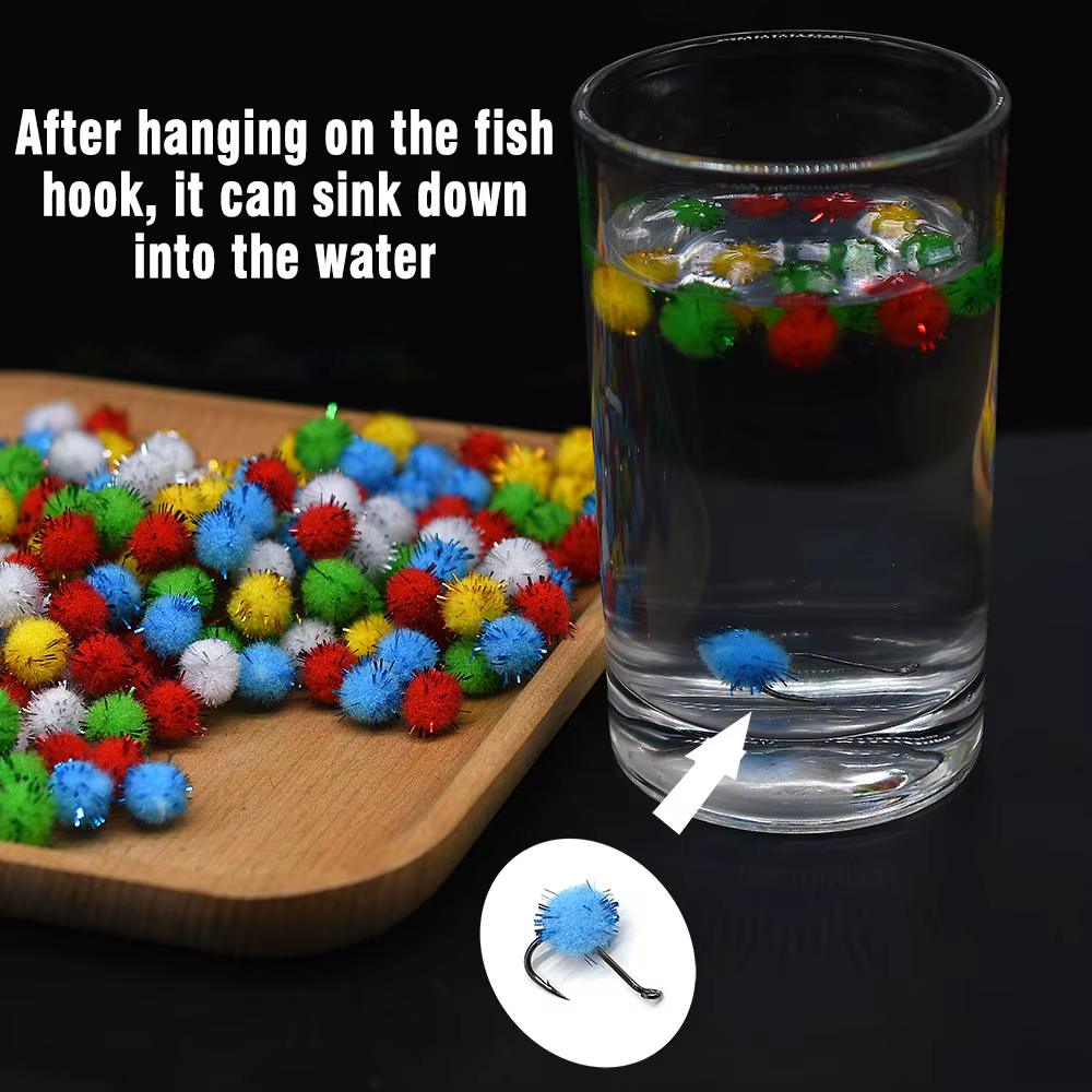 Huevo Glo-Bug 10 mm - colores mixtos para trucha y moscas de señuelo - imagen 3
