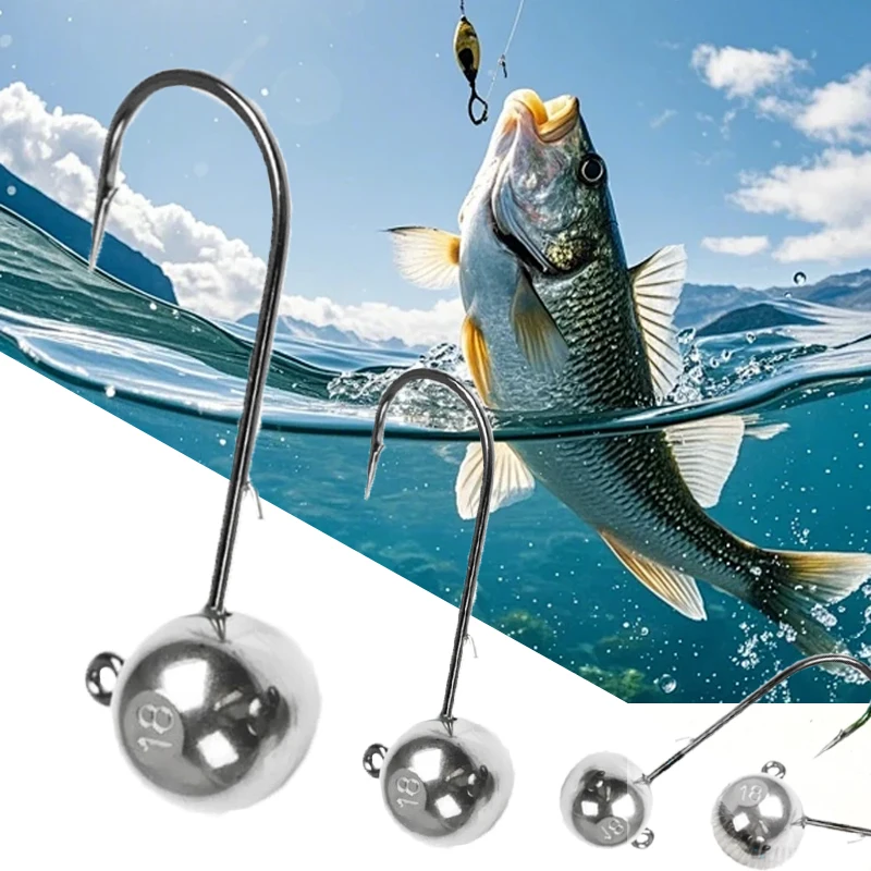 Anzuelo de pesca con cabeza de tungsteno y púas